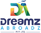 Logo of Dreamz Abroadz for intelligent practice with AI